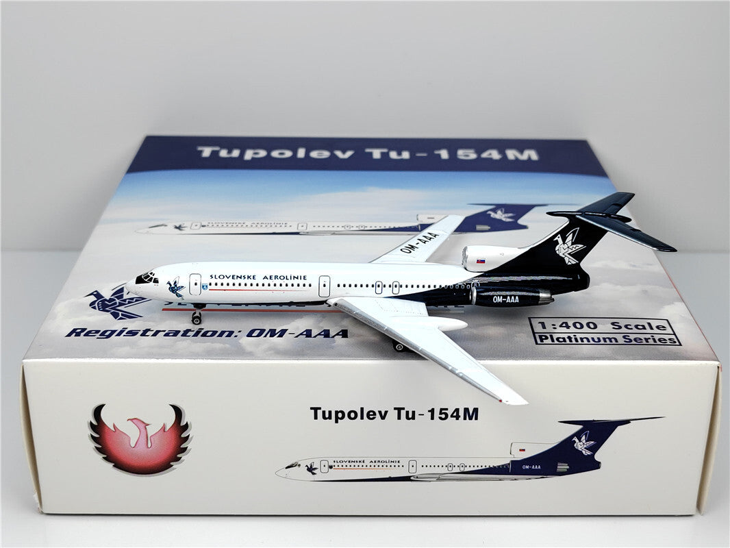 1:400 Phoenix SLOVENSKE AEROLINIE TupolevTU-154M Airplane Diecast Aircraft Model