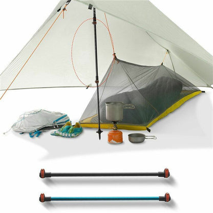 Lightweight Outdoor Tent Poles Rod Tarp Aluminum Camping Replacement Part 56 CM