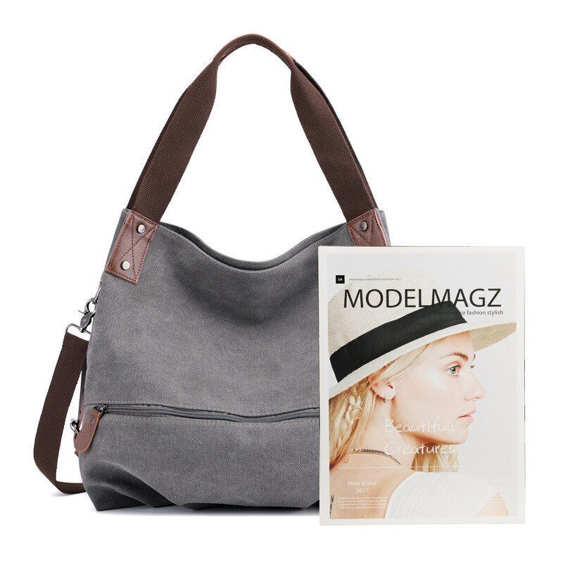 Canvas Bag Fashion Spring Summer Canvas Women's Bag Shoulder Messenger Purse 1PC