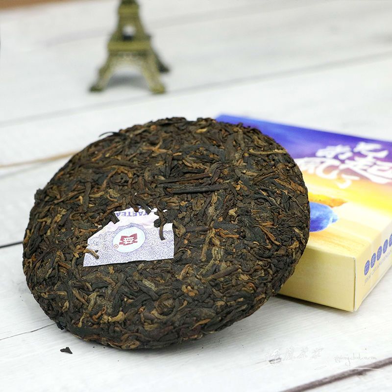 Pu'er Tea Brothers Rises The Wind 2019 Pu'er Ripe Tea Cake 100g Yunnan Tea