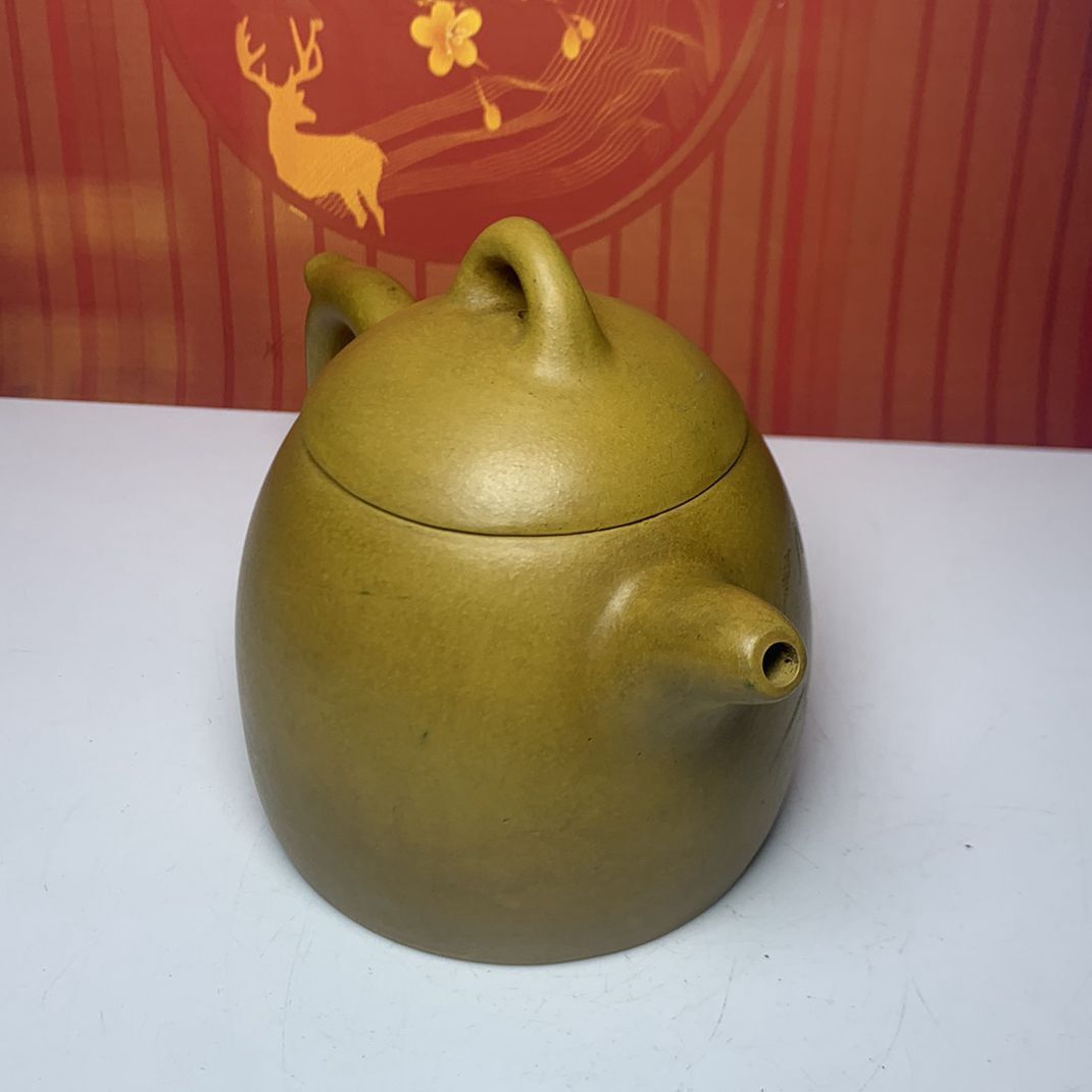 Vintage Chinese Yixing Purple Clay Teapot Zisha Ceremony Bamboo Teaware Collect