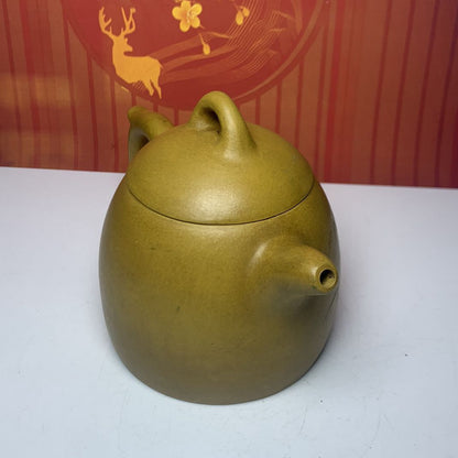 Vintage Chinese Yixing Purple Clay Teapot Zisha Ceremony Bamboo Teaware Collect