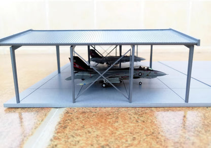1/200 Airfield Accessories M-0201 Air Force Hangar Scene Model(No Aircraft)