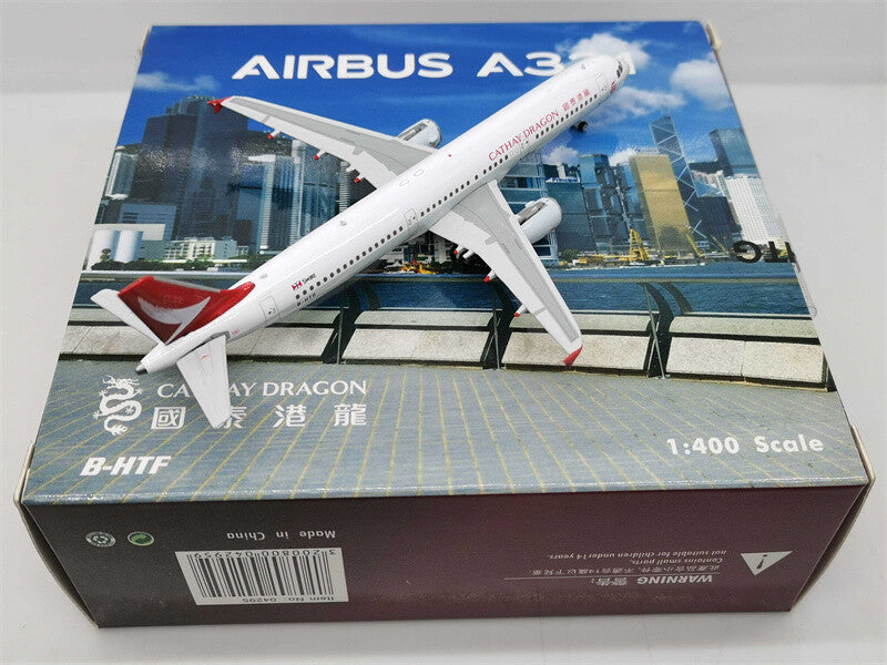 Phoenix CATHAY DRAGON For Airbus A321 B-HTG 1/400 DIECAST Plane Pre-built Model