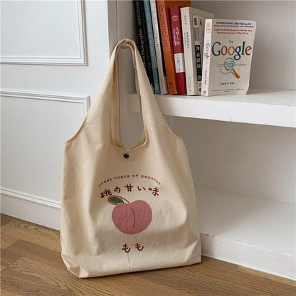 Cute Strawberry Tote Bag Aesthetic Purses Shopping Fashion Women Shoulder Bags