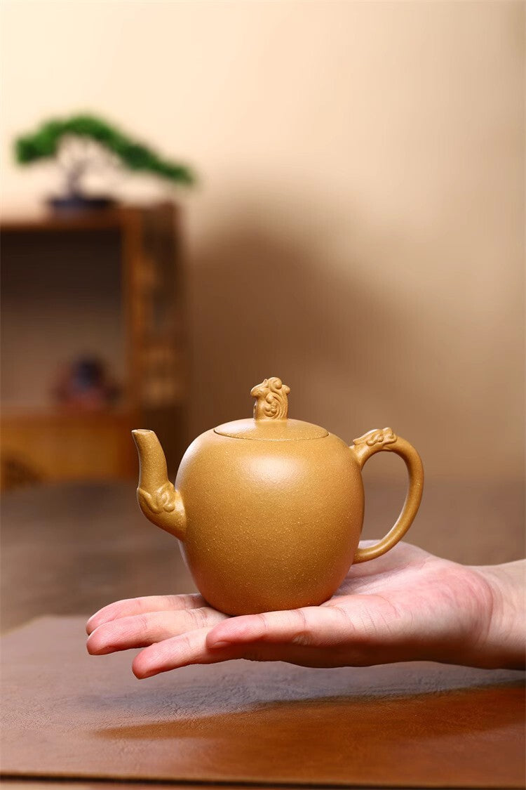 200cc Chinese Yixing Handmade Zisha Teapot Duan Clay Meirenjian Gongfu Tea Pot
