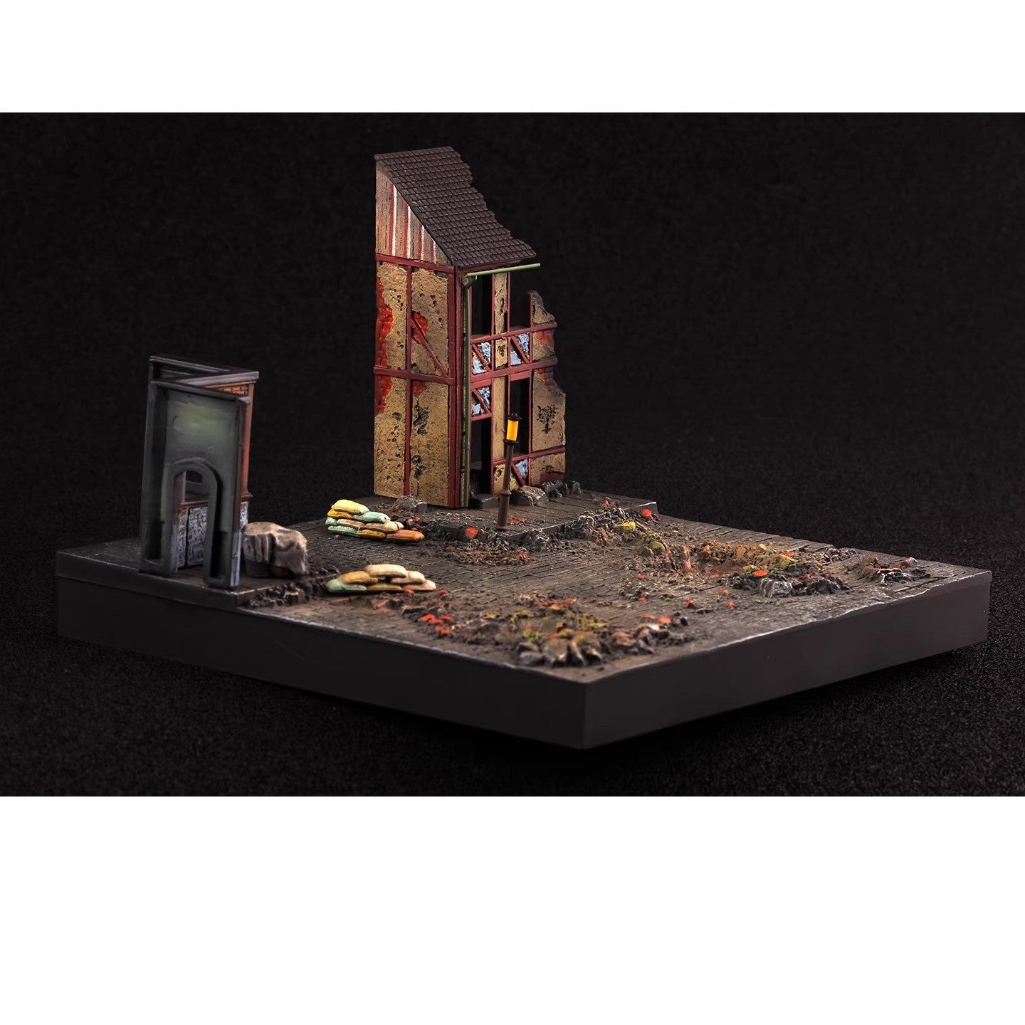 1/72 PMA WWII Europe Street Scene Floor Finished Model Without Tank and Soldier