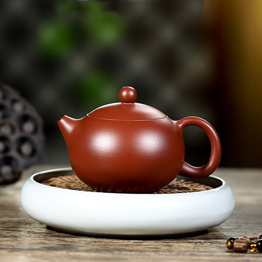 100ML Yixing Zisha Pottery Teapot Xishi Pot Marked Ball Shaped Infuser Hole
