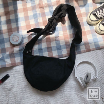 Shoulder Bags Women Tie Cross-body Shopping Handbag Female Underarm Bag
