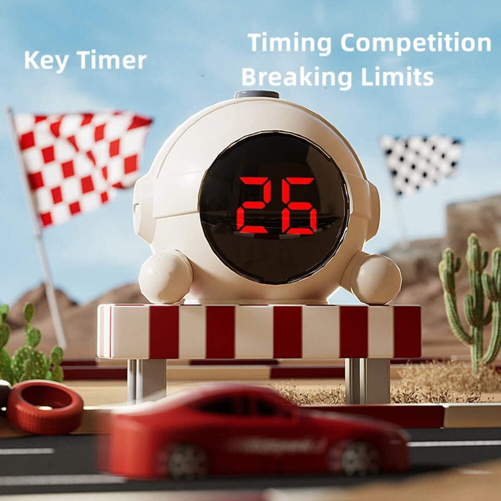 Kids Racing Car Adventure Game with Steering Wheel & Timer