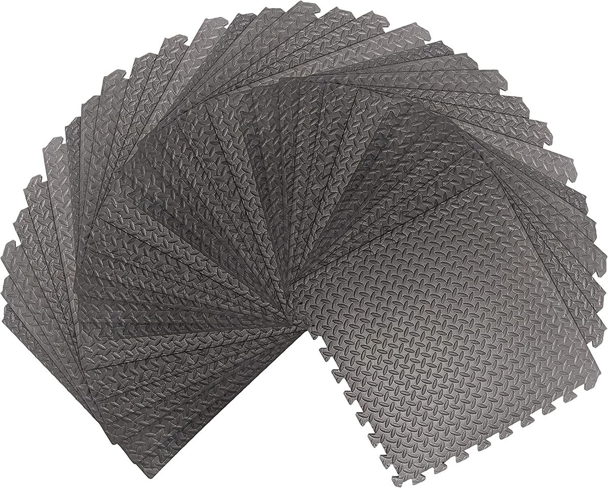 120 Sq Ft/30 Interlocking Foam Tiles ½" Thick Exercise Mat - Soft & Comfortable