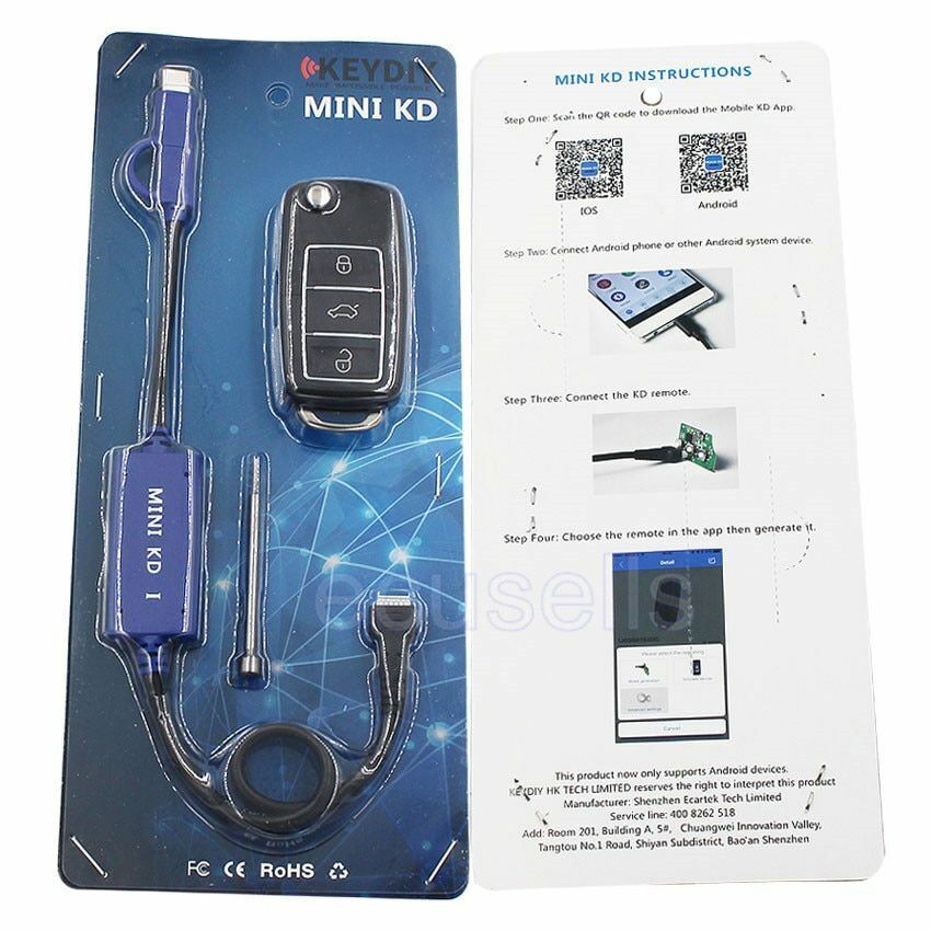 Mini KD Remote Key Generator Remotes Warehouse In Mobile Phone Support Android