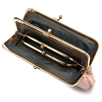 Women Coin Purse Leather Small Wallet Soft Change Purse Metal Frame Card Holder