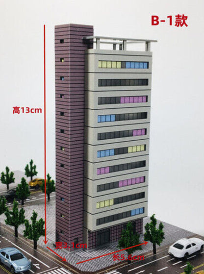 1:300 Building Model Street High-rise Building Railway House Scene Model