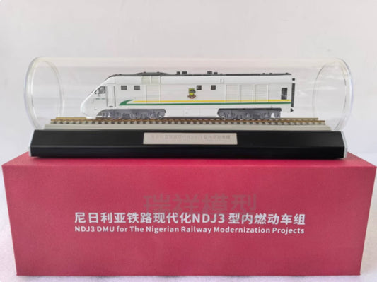 1:68 40CM NDJ3 DMU for the Nigerian Railway Modernization Projects Diecast Model