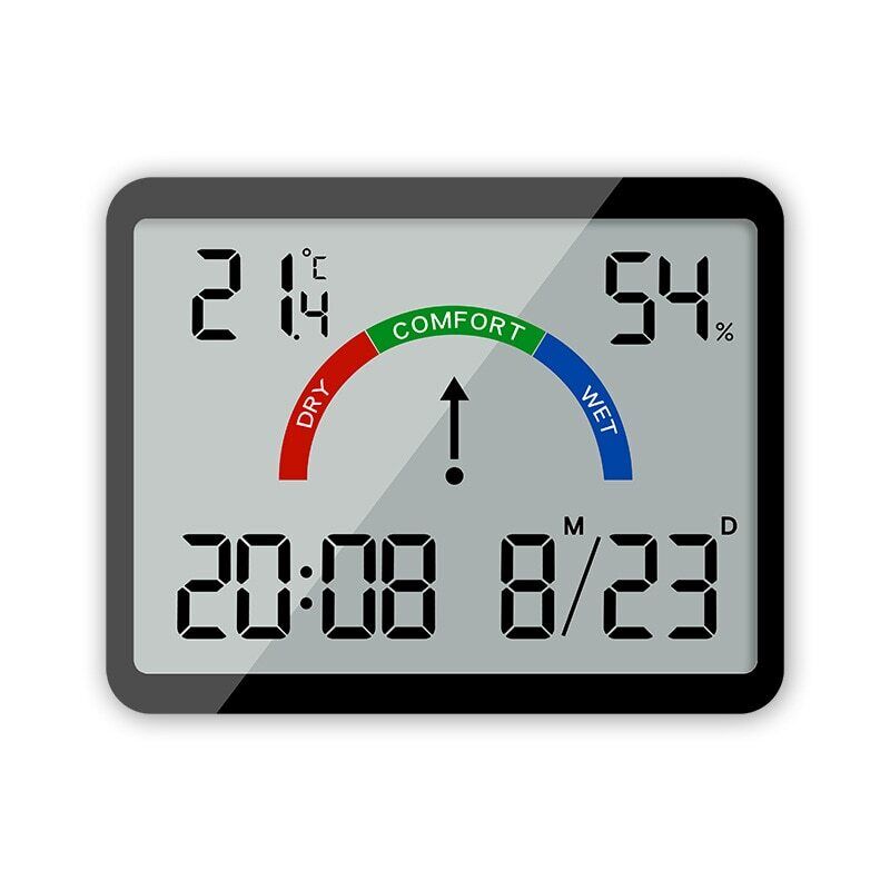 Alarm Clock ABS Plastic Digital Refrigerator Magnetic Multi-Functional LCD Decor