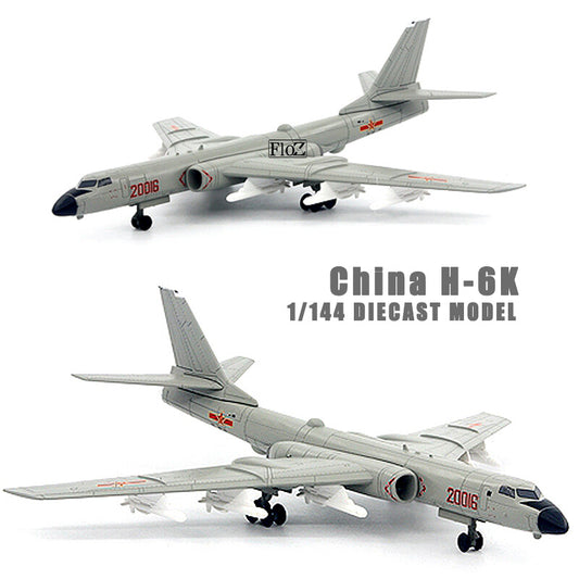 China H-6K 1/144 diecast plane model aircraft UNISTAR