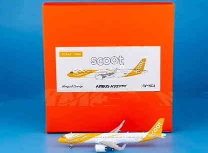 1:400 JC Wings Scoot AIRBUS A321neo Passenger Airplane Diecast Aircraft Model