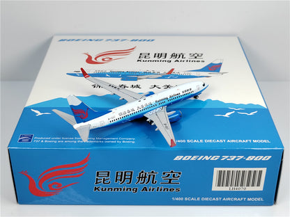 1:400 JC Wings KUNMING AIRLINES BOEING B737-800 Airplane Diecast Aircraft Model