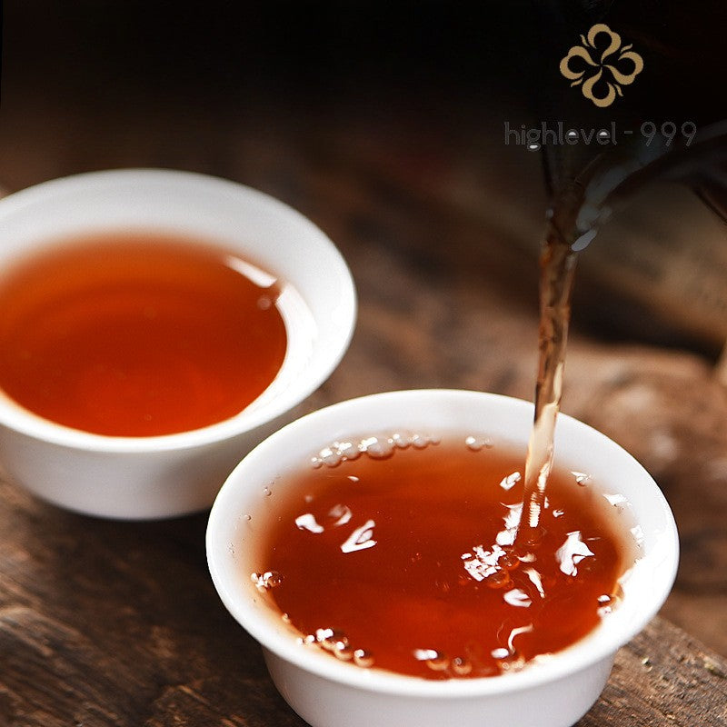 100g Ripe Pu'er Tea Brick Yunnan Xigui Compressed Aged Brick Dried Leaf Tea