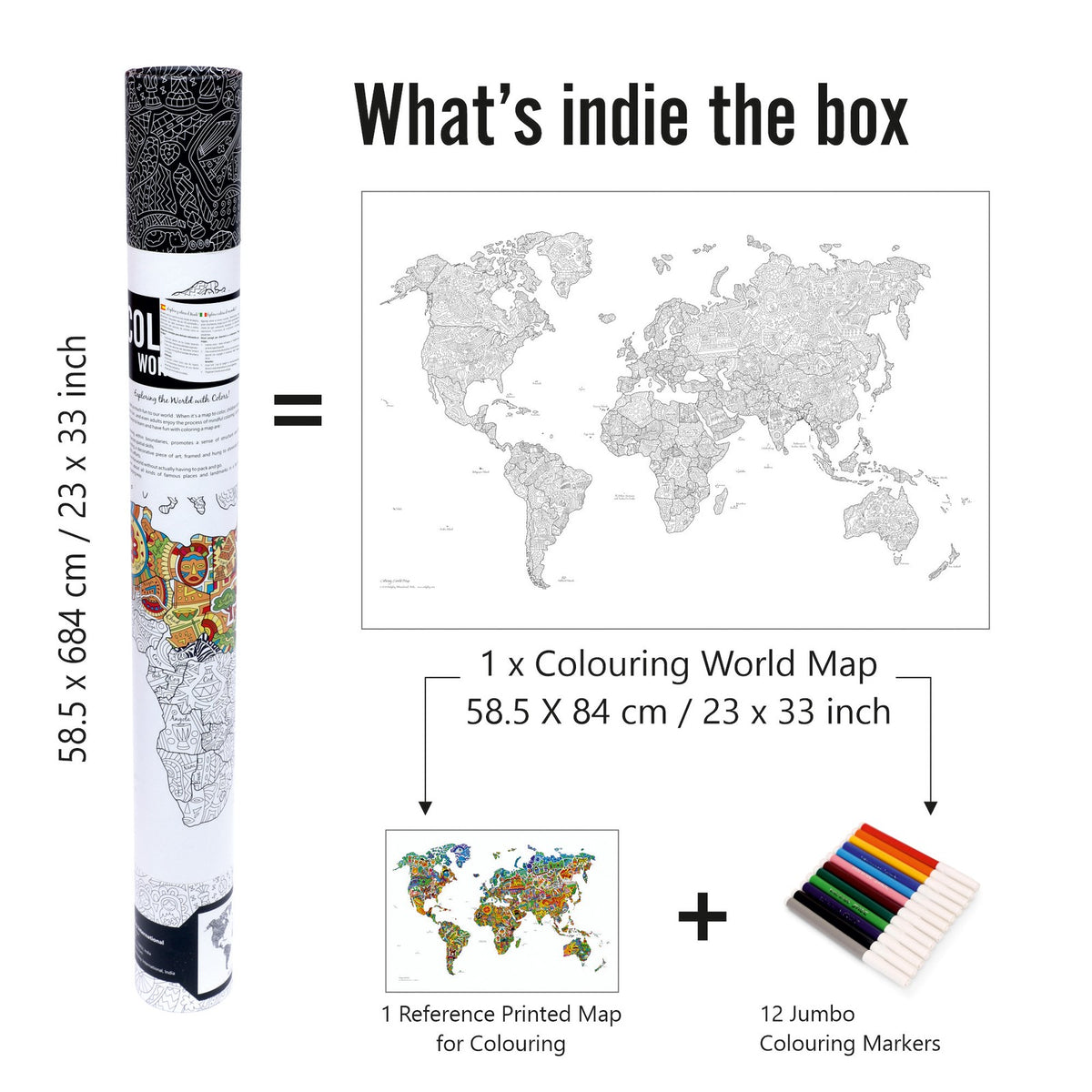 Coloring Poster- World Map
