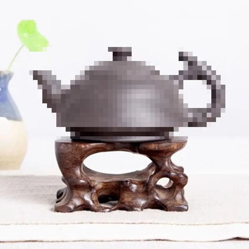 Small base, solid wood, Chinese style, bracket, strange stone, teacup holder -