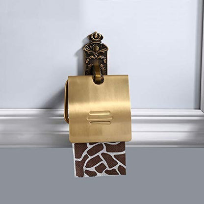 Antique Aluminum Toilet Tissue Paper Roll Holder Bathroom Accessories