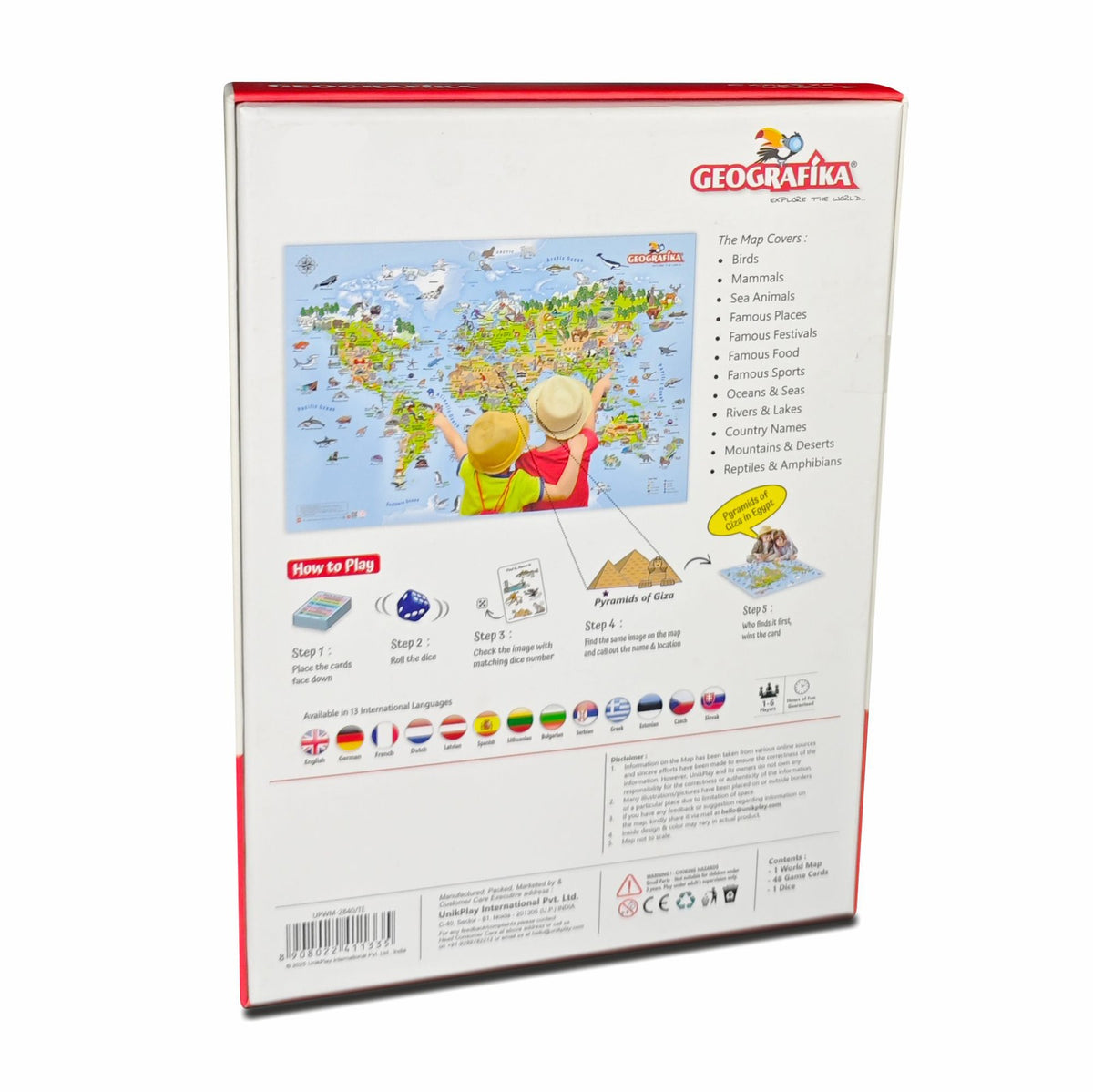 Geografika -WorldMap based board game -SciencePurchase