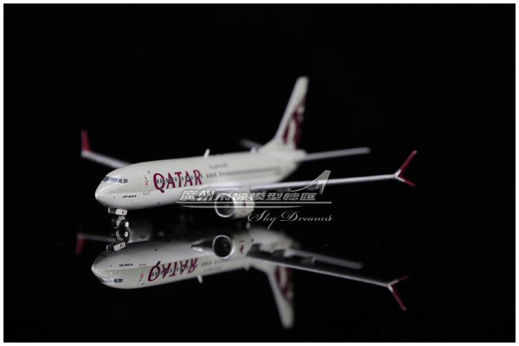 1:400 GeminiJets QATAR BOEING B737 MAX 8 Airplane Diecast Plane Aircraft Model