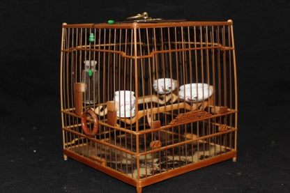 Premium Chinese Bamboo Wood White Eyed Birdcage
