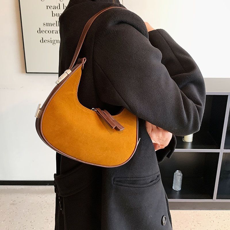 Small Shoulder Bags Vintage Crossbody Bags Armpit Bag Clutch Handbags Zipper 1PC