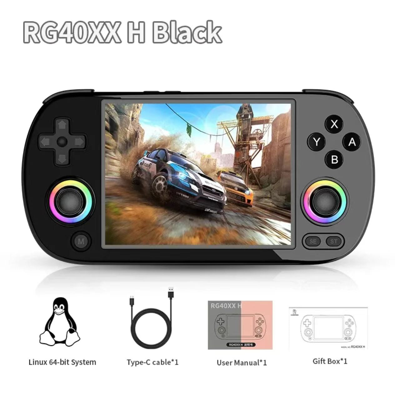 ANBERNIC RG40XX H handheld Game Console 4.0-inch IPS Screen 64G 5K+ Games