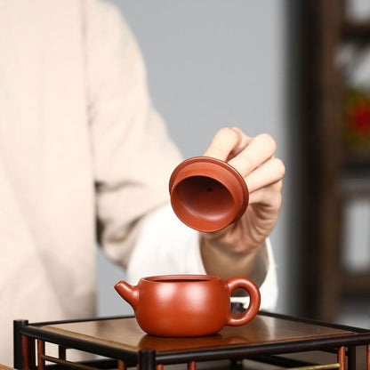 100ml Chinese Tea Pot Real Yixing Zisha Dahongpao Clay Marked Handmade Pot New