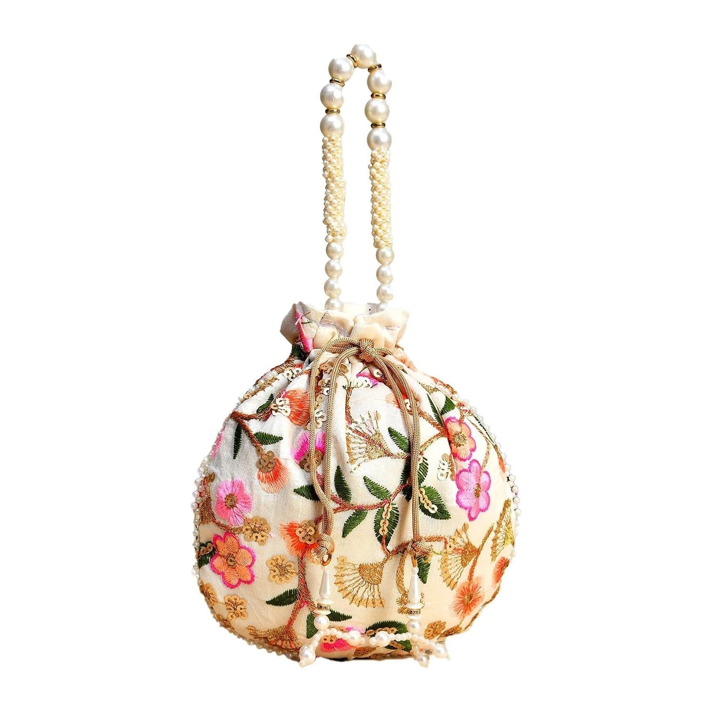 Handmade Rare Women's Indian Traditional Potli Bag For Wedding Party