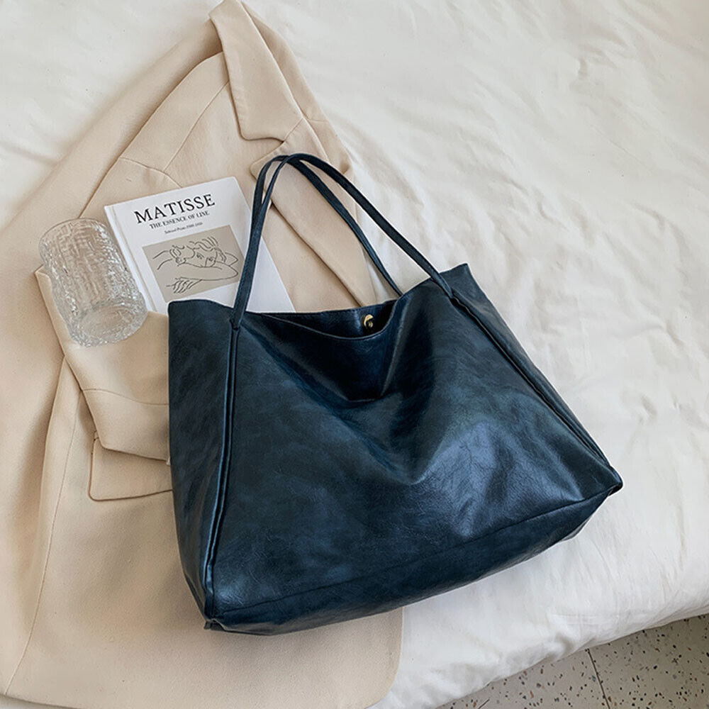 Tote Bag Bucket Bag Messenger Bag PU Leather Underarm Handbags Portable Casual