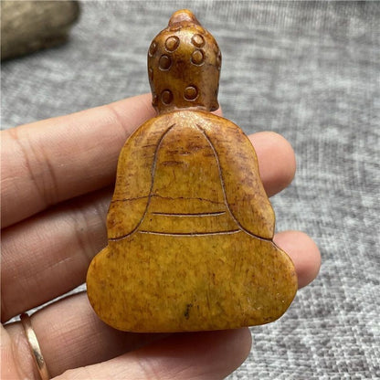 Chinese Antique Han Dynasty Old Hsiuyen Jade Buddha sculpture Jade Pendant