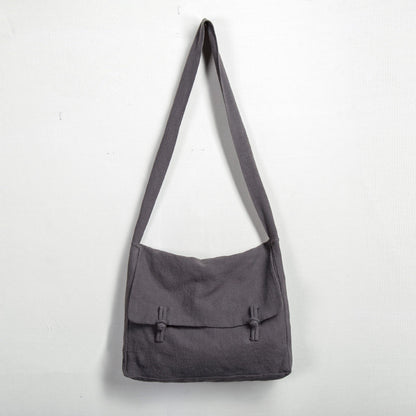 Chinese Buddhist Cotton Linen Crossbody Bags Zen Monk Meditation Shoulder Bag