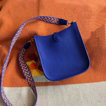 2022 NEW Women's Bucket Bag Handbag Hollowed Crossbody Bag Leather