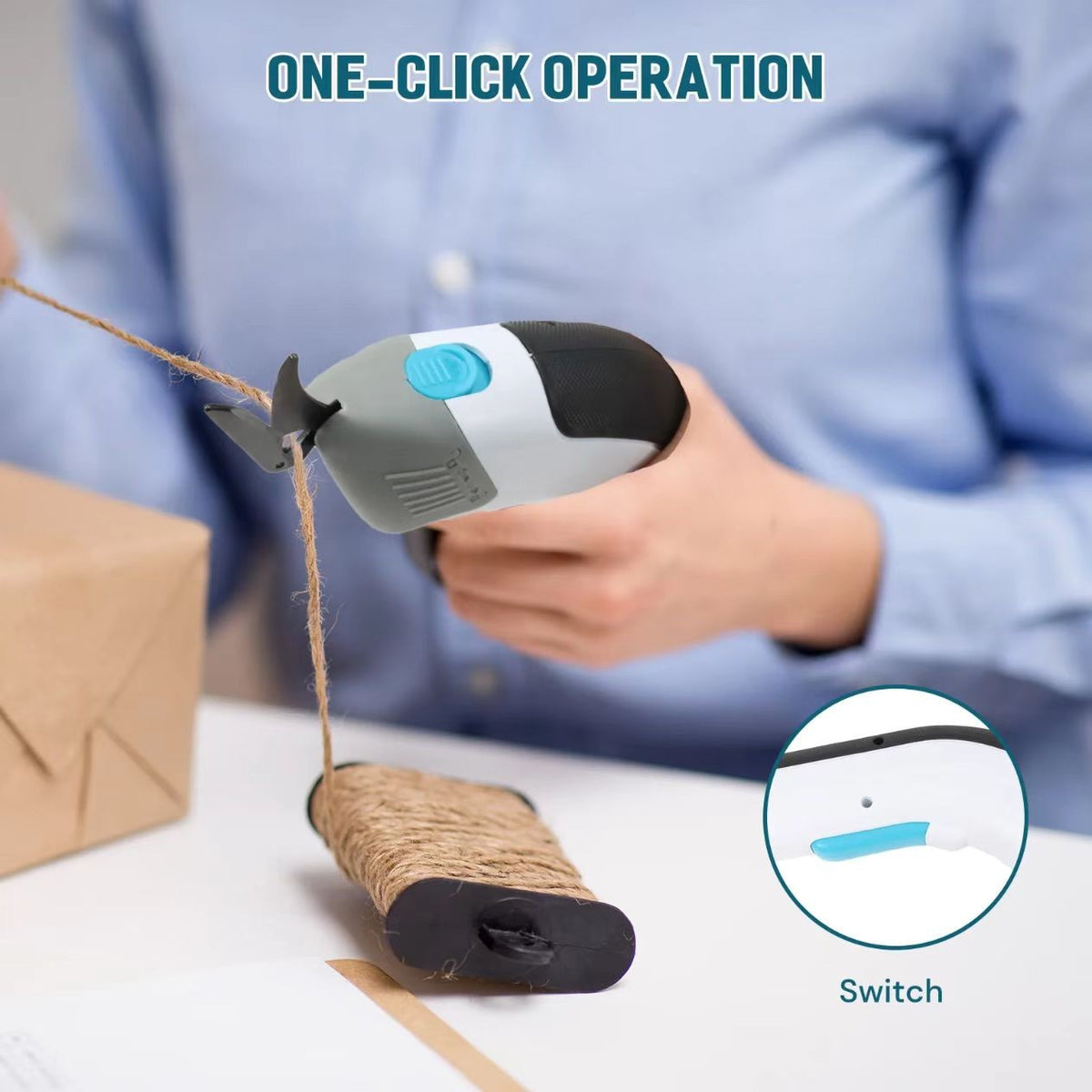Cordless Electric Fabric Scissors–Heavy-Duty Cutter Sewing, Craft, Box & Carpet