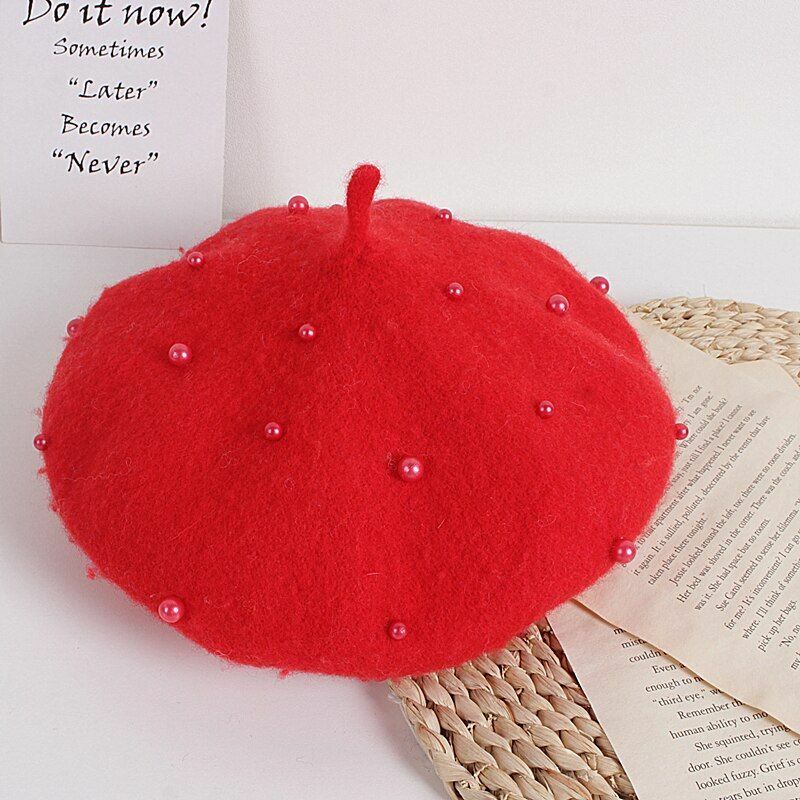 Caps Berets Princess Kids Girls Lovely Beanies Hats Spring Autumn Winter Toddler
