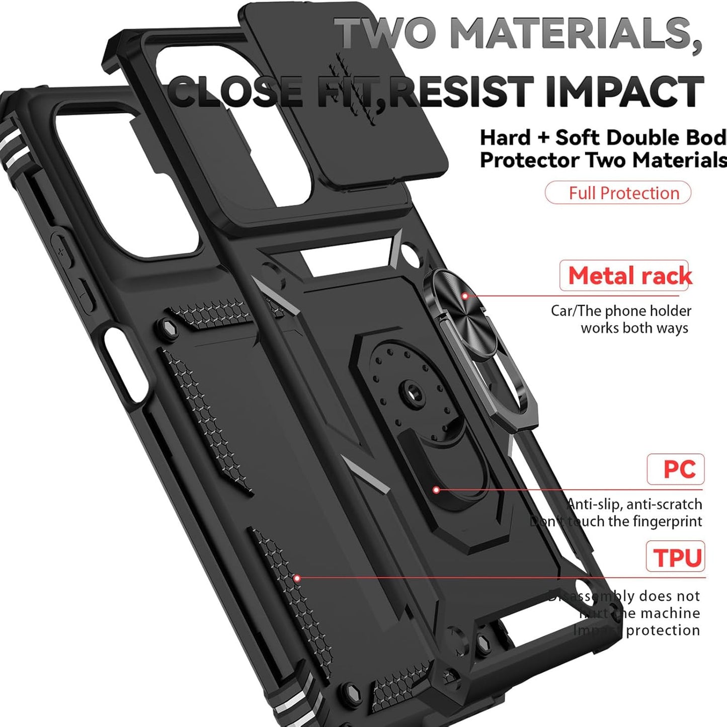 For Moto G 5G 2025 Case with Screen Protector: [Military Grade 20Ft. Drop Tested