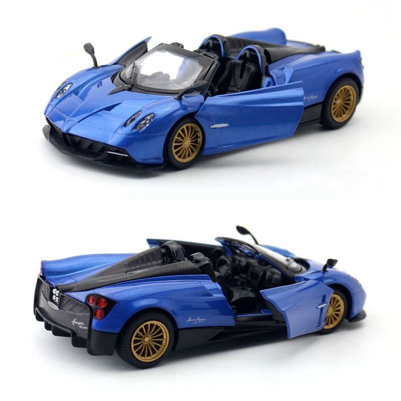 1:32 Diecast Pagani Huayra Roadster Metal Car Model Toy Pull Back Sound Light