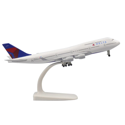 1:300 20cm Delta B747 Alloy Plane Model Airplane Souvenir Static Display Craft