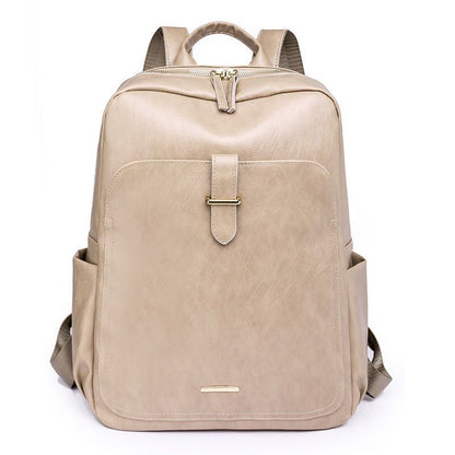 Leather Backpack Stylish Laptop Bag Women Luxury Polyester Traveling Blue Yellow