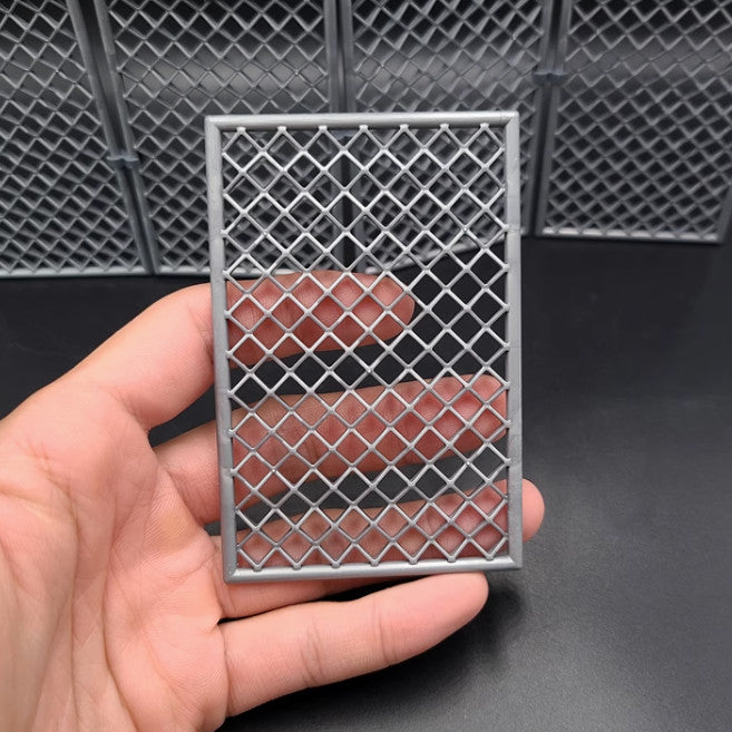Scene Display Model Wire Fence Military Base Scene Layout Prop Model Accessories
