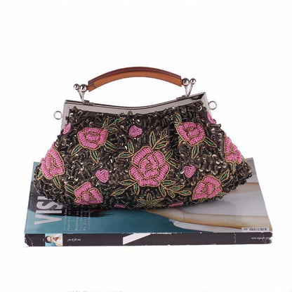 Women Clutch Bags Beads Evening Bag Day Clutches Party Bag Lady Vintage Purse