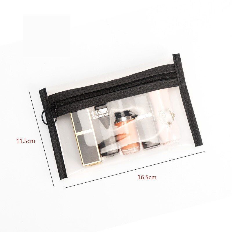 Transparent Waterproof Makeup Pouch Organizer Toiletry Traveling Cosmetics Bags