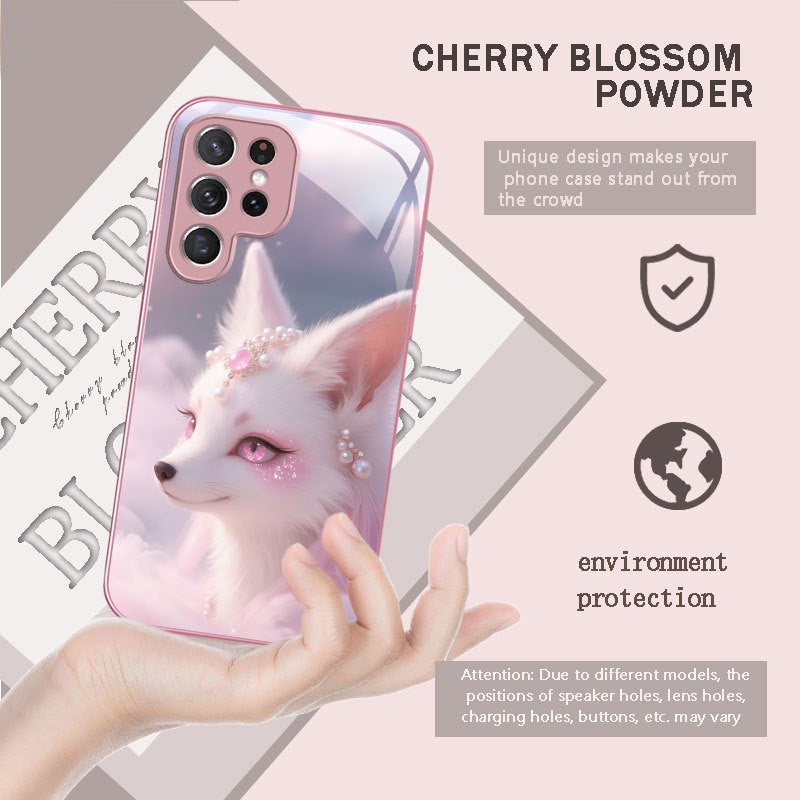 For Galaxy S26 Ultra/25/24/23 Metal &Glass Painted Dragon Shockproof Phone Case