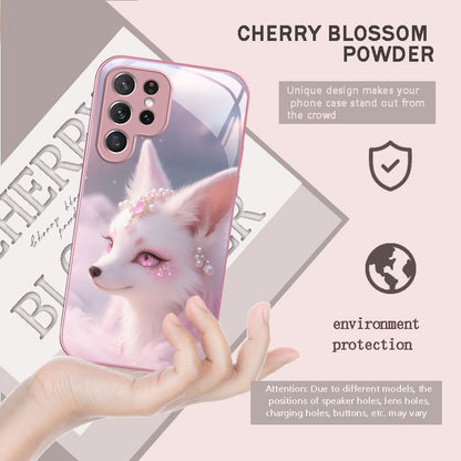 For Galaxy S26 Ultra/25/24/23 Metal &Glass Painted Dragon Shockproof Phone Case