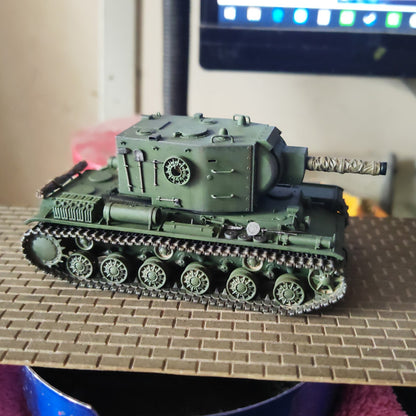 3D Printed 1/72 Soviet Kv2 Tank Finished Product